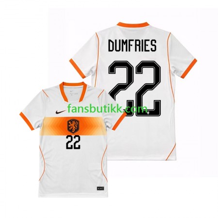 Fotballdrakt Nederland Denzel Dumfries 22 World Cup Bortetrøye 2026 Kortermet